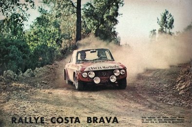 Sandro Munari - Mario Mannucci
21º Rally Costa Brava 1973. Lancia Fulvia 1.6 Coupé HF (TO H23322). Clasificado 1º.

Del 10 al 12 de Febrero, Barcelona, Catalunya, España.
Superficie: asfalto - tierra.

Tomaron la salida 51 equipos, finalizaron 16.@
Palabras clave: Sandro_Munari;Mario_Mannucci;Lancia;Fulvia;Coupe;Costa_Brava;1973