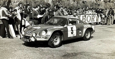 Jean-Luc Thérier - Jacques Jaubert
7º Rali Internacional TAP 1973. Alpine-Renault A110 1800 (8691 HG 76) Clasificado 1º.

Del 13 al 18 de Marzo, Estoril, Cascais, Lisboa, Portugal.
Superficie: asfalto - tierra.

El Rally tenia un total de 4600.00 km de los que 397.50 km divididos en 32 tramos eran especiales.

Se inscribieron 90 equipos, tomaron la salida 79, finalizaron 23.@
Palabras clave: ;Alpine;Portugal;A110;1973