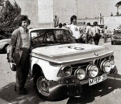 Achim Warmbold - Jean Todt
44º Österreichische Alpenfahrt 1973. BMW 2002 Tii (M-LP 251). Clasificado 1º.

Del 12 al 14 de Septiembre, Baden, Austria.
Superficie: tierra.

El Rallye tenia un total de 2,314.50 km de los que 324,50 km divididos en 31 tramos eran especiales (2 de ellos fueron cancelados, SS2 y SS22).

Se inscribieron 97 equipos, tomaron la salida 97, finalizaron 25.@
Palabras clave: ;Jean_Todt;Austria;BMW;1973;Personajes
