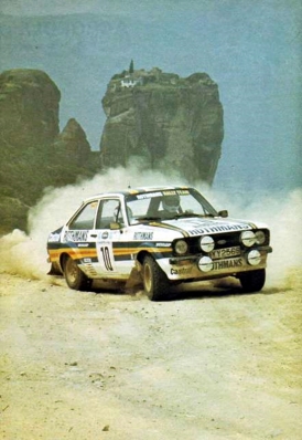 Ari Vatanen - David Richards
27º Acropolis Rally 1980. Ford Escort RS 1800 MKII (UYY 256S). Clasificado 1º.
Rothmans Rally Team

Del 26 al 29 de Mayo, Atenas, Grecia.
Superficie: tierra.

El Rally tenia un total de 2743.86 km de los que 964 km divididos en 56 tramos eran especiales, (una de ellas fue cancelada SS55 Railway de 9,20 Km).

Se inscribieron 154 equipos, tomaron la salida 148, finalizaron 37.@
Palabras clave: MKII;Escort;Ford;Acropolis;Grecia;1980