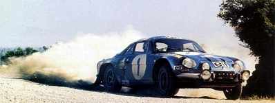 Jean-Luc Thérier - Christian Delferrier
21º Acropolis Rally 1973. Alpine-Renault A110 1800 (8697 HG 76). Clasificado 1º.

Del 23 al 27 de Mayo, Atenas, Grecia.
Superficie: tierra.

El Rally tenia un total de 3336.15 Km de los que 556.35 Km divididos en 47 tramos eran especiales (2 de ellos fueron cancelados SS20 Pilion de 19.30 Km y SS33 Klitoria de 9.90 Km).

Tomaron la salida 83 equipos, finalizaron 11.@
Palabras clave: ;Renault;A110;Grecia;Acropolis;1973