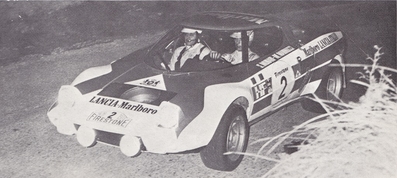 Sandro Munari - Mario Mannucci
7º Rally Firestone 1973. Lancia Stratos HF. Clasificado 1º.

Del 6 al 8 de Abril. Coef. 7,4.
Puntuable para el Campeonato de Europa de Rallyes para conductores.
Organizador Real Peña Motorista de Vizcaya.

El Rally tenia un total de 1505 Km de los que 383 Km divididos en 27 tramos, eran especiales.

Se inscribieron 96 equipos, tomaron la salida 71, finalizaron 27.

En la 4ª participación con el Stratos, Munari - Manucci consiguen la primera victoria.
Fue el comienzo de una larga serie de éxitos.
@
Palabras clave: Sandro_Munari;Lancia;Stratos;Firestone;1973