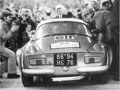 Jean-Pierre Nicolas - Michel Vial
7º TAP Rallye de Portugal 1973. Alpine-Renault A110 1800 (8694 HG 76). Clasificado 2º.

Del 13 al 18 de Marzo, Estoril, Cascais, Lisboa, Portugal.
Superficie: asfalto - tierra.

El Rally tenia un total de 4600.00 km de los que 397.50 km divididos en 32 tramos eran especiales.

Se inscribieron 90 equipos, tomaron la salida 79, finalizaron 23.@
Palabras clave: ;Renault;Alpine;Portugal;A110;1973;Parque_Cerrado