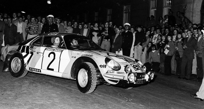 Bernard Darniche - Alain Mahé
44º Österreichische Alpenfahrt 1973. Renault-Alpine A110 1800 (6886 HM 76). Clasificado 2º.

Del 12 al 14 de Septiembre, Baden, Austria.
Superficie: tierra.

El Rallye tenia un total de 2,314.50 km de los que 324,50 km divididos en 31 tramos eran especiales (2 de ellos fueron cancelados, SS2 y SS22).

Se inscribieron 97 equipos, tomaron la salida 97, finalizaron 25.@
Palabras clave: ;Austria;Renault;Alpine;A110;1973