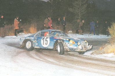 Ove Andersson - Jean Todt
42º Rallye Automobile de Monte-Carlo 1973. Renault-Alpine A110 1800 (8691 HG 76). Clasificado 2º.

Del 19 al 26 de Enero, Monte-Carlo.
Superficie: asfalto - nieve.

El Rally tenia un total de 4800 km de los que 456.50 km divididos en 18 tramos eran especiales, (2 ellas fueron canceladas SS10 Col de la Porte de 18.25 Km y SS11 La Cabanette de 18.25Km).

Tomaron la salida 278 equipos, finalizaron 51.

Para mas informacion [url=http://wp.me/p74eqQ-f] Click en la foto o aquí si esta azul[/url]
@
Palabras clave: Ove_Andersson;Jean_Todt;Renault;Alpine;A110;Montecarlo;1973;nieve