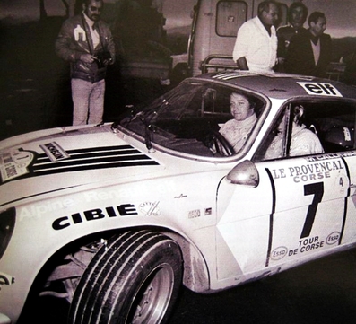 Jean-Luc Thérier - Marcel Callewaert
17º Tour de Corse 1973. Alpine-Renault A110 1800 (9026 HN 76). Clasificado 3º.

Del 1 al 2 de Diciembre, Ajaccio, Córcega, Francia.
Superficie: asfalto - nieve.

El Rally tenia un total de 1080 km de los que 511.70 km divididos en 21 tramos eran especiales.
8 de ellos fueron cancelados, de SS8 a SS15).
SS8 Argiusta - Forciolo de 15.40 km.
SS9 Bottacina - Cortichiato de 10.50 km.
SS10 Tavera - Bastelica de 17.10 km.
SS11 Bastelica - Cauro de 18.80 km.
SS12 Panelca - Ghisoni de 34.60 km.
SS13 Ghisoni - Cross de 16.60 km.
SS14 Muracciole - Rospigliani de 13.00 km.
SS15 Ponte Leccia - Morosaglia de 13.90 km.

Se inscribieron 50 equipos, tomaron la salida 50, finalizaron 22.
@
Palabras clave: ;Renault;Alpine;Corcega;1973;A110;Corse