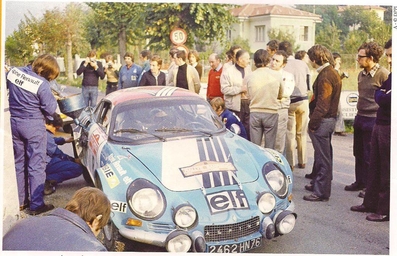 Jean-Pierre Nicolas - Michel Vial
15º Rally San Remo 1973. Alpine-Renault A110 1800 (2462 HN 76). Clasificado 3º.

Del 10 al 13 de Octubre, Sanremo, Liguria, Imperia, Italia.
Superficie: asfalto - tierra.

El Rally tenia un total de 1791.00 km, de los que 369.30 km divididos en 37 tramos eran especiales (2 de ellas fueron canceladas, SS11 y SS16 Del Serre 1 y 2 de 7.5 km).

Se inscribieron 120 equipos, tomaron la salida 107, finalizaron 36.@
Palabras clave: ;Alpine;Renault;Sanremo;1973