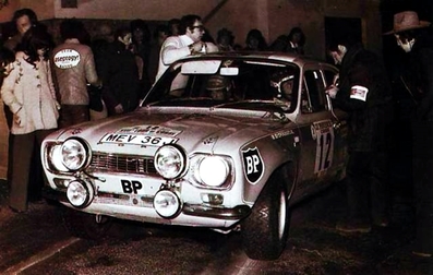 Guy Chasseuil - Christian Baron
17º Tour de Corse 1973. Ford Escort RS1600 MKI (MEV 36 J). Clasificado 4º.

Del 1 al 2 de Diciembre, Ajaccio, Córcega, Francia.
Superficie: asfalto - nieve.

El Rally tenia un total de 1080 km de los que 511.70 km divididos en 21 tramos eran especiales.
8 de ellos fueron cancelados, de SS8 a SS15).
SS8 Argiusta - Forciolo de 15.40 km.
SS9 Bottacina - Cortichiato de 10.50 km.
SS10 Tavera - Bastelica de 17.10 km.
SS11 Bastelica - Cauro de 18.80 km.
SS12 Panelca - Ghisoni de 34.60 km.
SS13 Ghisoni - Cross de 16.60 km.
SS14 Muracciole - Rospigliani de 13.00 km.
SS15 Ponte Leccia - Morosaglia de 13.90 km.

Se inscribieron 50 equipos, tomaron la salida 50, finalizaron 22.
@
Palabras clave: ;Ford;Escort;MKI;Corse;Corcega;1973