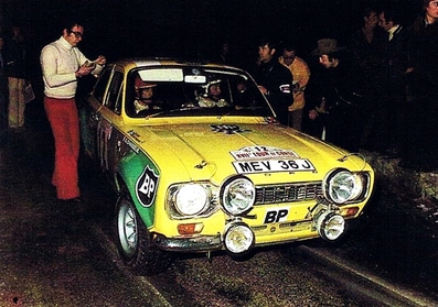 Guy Chasseuil - Christian Baron
17º Tour de Corse 1973. Ford Escort RS1600 MKI (MEV 36 J). Clasificado 4º.

Del 1 al 2 de Diciembre, Ajaccio, Córcega, Francia.
Superficie: asfalto - nieve.

El Rally tenia un total de 1080 km de los que 511.70 km divididos en 21 tramos eran especiales.
8 de ellos fueron cancelados, de SS8 a SS15).
SS8 Argiusta - Forciolo de 15.40 km.
SS9 Bottacina - Cortichiato de 10.50 km.
SS10 Tavera - Bastelica de 17.10 km.
SS11 Bastelica - Cauro de 18.80 km.
SS12 Panelca - Ghisoni de 34.60 km.
SS13 Ghisoni - Cross de 16.60 km.
SS14 Muracciole - Rospigliani de 13.00 km.
SS15 Ponte Leccia - Morosaglia de 13.90 km.

Se inscribieron 50 equipos, tomaron la salida 50, finalizaron 22.
@
Palabras clave: ;Ford;Escort;MKI;Corse;Corcega;1973