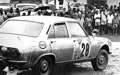 Peter Huth - John McConnell
21º East African Safari Rally 1973. Peugeot 504. Clasificado 5º.

Del 19 al 23 Abril, Nairobi, Kenya, África.
Superficie: tierra.

Se inscribieron 89 equipos, tomaron la salida 89, finalizaron 18.@
Palabras clave: Peugeot;Safari;1973