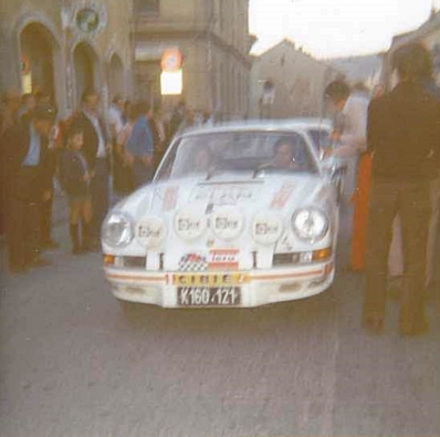 Klaus Russling - Wolfgang Weiss
44º Österreichische Alpenfahrt 1973. Porsche 911 Carrera RS (K160.121). Clasificado 7º.

Del 12 al 14 de Septiembre, Baden, Austria.
Superficie: tierra.

El Rallye tenia un total de 2,314.50 km de los que 324,50 km divididos en 31 tramos eran especiales (2 de ellos fueron cancelados, SS2 y SS22).

Se inscribieron 97 equipos, tomaron la salida 97, finalizaron 25.@
Palabras clave: Porsche;Austria;1973
