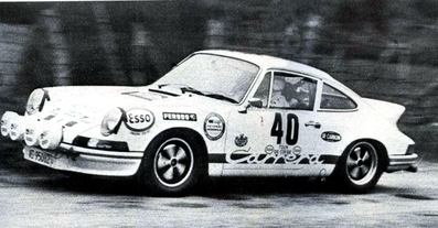 Gérard Dantan-Merlin (Gedehem) - Vincent Laverne
17º Tour de Corse 1973. Porsche 911 Carrera (VD-95082). Clasificada 8º.

Del 1 al 2 de Diciembre, Ajaccio, Córcega, Francia.
Superficie: asfalto - nieve.

El Rally tenia un total de 1080 km de los que 511.70 km divididos en 21 tramos eran especiales.
8 de ellos fueron cancelados, de SS8 a SS15).
SS8 Argiusta - Forciolo de 15.40 km.
SS9 Bottacina - Cortichiato de 10.50 km.
SS10 Tavera - Bastelica de 17.10 km.
SS11 Bastelica - Cauro de 18.80 km.
SS12 Panelca - Ghisoni de 34.60 km.
SS13 Ghisoni - Cross de 16.60 km.
SS14 Muracciole - Rospigliani de 13.00 km.
SS15 Ponte Leccia - Morosaglia de 13.90 km.

Se inscribieron 50 equipos, tomaron la salida 50, finalizaron 22.
@
Palabras clave: Porsche;Corse;Corcega;1977