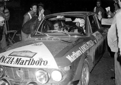 Simo Lampinen - Piero Sodano
15º Rally Sanremo 1973. Lancia Fulvia 1.6 Coupé HF. Clasificado 8º.

Del 10 al 13 de Octubre, Sanremo, Liguria, Imperia, Italia.
Superficie: asfalto - tierra.

El Rally tenia un total de 1791.00 km, de los que 369.30 km divididos en 37 tramos eran especiales (2 de ellas fueron canceladas, SS11 y SS16 Del Serre 1 y 2 de 7.5 km).

Se inscribieron 120 equipos, tomaron la salida 107, finalizaron 36.@
Palabras clave: Simo_Lampinen;Piero_Sodano;Lancia;Fulvia;Sanremo;1973