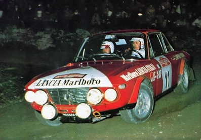 Simo Lampinen - Piero Sodano
15º Rally Sanremo 1973. Lancia Fulvia 1.6 Coupé HF. Clasificado 8º.

Del 10 al 13 de Octubre, Sanremo, Liguria, Imperia, Italia.
Superficie: asfalto - tierra.

El Rally tenia un total de 1791.00 km, de los que 369.30 km divididos en 37 tramos eran especiales (2 de ellas fueron canceladas, SS11 y SS16 Del Serre 1 y 2 de 7.5 km).

Se inscribieron 120 equipos, tomaron la salida 107, finalizaron 36.@
Palabras clave: Simo_Lampinen;Lancia;Fulvia;Sanremo;1973