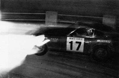 Richard Anthony (Tony) Fall - Mike Wood
42º Rallye Automobile de Monte-Carlo 1973. Datsun 240Z (TKS33SA8514). Clasificado 9º.

Del 19 al 26 de Enero, Monte-Carlo.
Superficie: asfalto - nieve.

El Rally tenia un total de 4800 km de los que 456.50 km divididos en 18 tramos eran especiales, (2 ellas fueron canceladas SS10 Col de la Porte de 18.25 Km y SS11 La Cabanette de 18.25Km).

Tomaron la salida 278 equipos, finalizaron 51.@
Palabras clave: Tony_Fall;Datsun;Montecarlo;1973