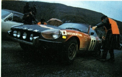 Richard Anthony (Tony) Fall - Mike Wood
42º Rallye Automobile de Monte-Carlo 1973. Datsun 240Z (TKS33SA8514). Clasificado 9º.

Del 19 al 26 de Enero, Monte-Carlo.
Superficie: asfalto - nieve.

El Rally tenia un total de 4800 km de los que 456.50 km divididos en 18 tramos eran especiales, (2 ellas fueron canceladas SS10 Col de la Porte de 18.25 Km y SS11 La Cabanette de 18.25Km).

Tomaron la salida 278 equipos, finalizaron 51.@
Palabras clave: Tony_Fall;Datsun;Montecarlo