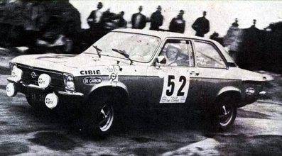 Bernard Picone - Alex Davini
17º Tour de Corse 1973. Opel Ascona. Clasificada 11º.

Del 1 al 2 de Diciembre, Ajaccio, Córcega, Francia.
Superficie: asfalto - nieve.

El Rally tenia un total de 1080 km de los que 511.70 km divididos en 21 tramos eran especiales.
8 de ellos fueron cancelados, de SS8 a SS15).
SS8 Argiusta - Forciolo de 15.40 km.
SS9 Bottacina - Cortichiato de 10.50 km.
SS10 Tavera - Bastelica de 17.10 km.
SS11 Bastelica - Cauro de 18.80 km.
SS12 Panelca - Ghisoni de 34.60 km.
SS13 Ghisoni - Cross de 16.60 km.
SS14 Muracciole - Rospigliani de 13.00 km.
SS15 Ponte Leccia - Morosaglia de 13.90 km.

Se inscribieron 50 equipos, tomaron la salida 50, finalizaron 22.
@
Palabras clave: Opel;Ascona;Corse;Corcega;1973