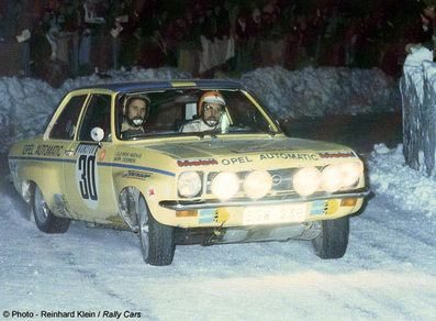 Lillebror Nasenius - Björn Cederberg
42º Rallye Automobile de Monte-Carlo 1973. Opel Ascona A 1900 (EGW 238). Clasificado 12º.

Del 19 al 26 de Enero, Monte-Carlo.
Superficie: asfalto - nieve.

El Rally tenia un total de 4800 km de los que 456.50 km divididos en 18 tramos eran especiales, (2 ellas fueron canceladas SS10 Col de la Porte de 18.25 Km y SS11 La Cabanette de 18.25Km).

Tomaron la salida 278 equipos, finalizaron 51.@
Palabras clave: ;Opel;Ascona;Montecarlo;1973;nieve