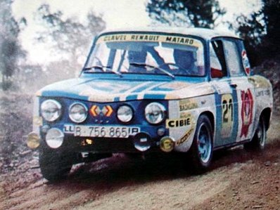 José Marcos Sabater - Juan Umber
21º Rally Costa Brava 1973. Renault 8 TS de (Gr.5). Clasificado 13º.

Del 10 al 12 de Febrero, Barcelona, Catalunya, España.
Superficie: asfalto - tierra.

Tomaron la salida 51 equipos, finalizaron 16.@
Palabras clave: Renault;Costa_Brava;1973