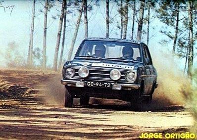 Jorge Ortigão - João Cerqueira
7º Rali Internacional TAP 1973. Datsun 1200 (GC-94-72). Clasificado 15º.

Del 13 al 18 de Marzo, Estoril, Cascais, Lisboa, Portugal.
Superficie: asfalto - tierra.

El Rally tenia un total de 4600.00 km de los que 397.50 km divididos en 32 tramos eran especiales.

Se inscribieron 90 equipos, tomaron la salida 79, finalizaron 23.@
Palabras clave: Datsun;Portugal;1973