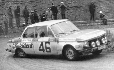 Reinhard Hainbach - Wulf Biebinger
42º Rallye Automobile de Monte-Carlo 1973. BMW 2002 TI (LAT-K 663). Clasificado 17º.

Del 19 al 26 de Enero, Monte-Carlo.
Superficie: asfalto - nieve.

El Rally tenia un total de 4800 km de los que 456.50 km divididos en 18 tramos eran especiales, (2 ellas fueron canceladas SS10 Col de la Porte de 18.25 Km y SS11 La Cabanette de 18.25Km).

Tomaron la salida 278 equipos, finalizaron 51.@
Palabras clave: ;Wulf_Biebinger;BMW;2002;TI;Montecarlo;1973