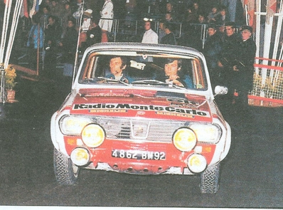 Patrick Tambay - Gérard Marion
42º Rallye Automobile de Monte-Carlo 1973. Renault 12 Gordini (4862 BM 92). Clasificado 20º.

Del 19 al 26 de Enero, Monte-Carlo.
Superficie: asfalto - nieve.

El Rally tenia un total de 4800 km de los que 456.50 km divididos en 18 tramos eran especiales, (2 ellas fueron canceladas SS10 Col de la Porte de 18.25 Km y SS11 La Cabanette de 18.25Km).

Tomaron la salida 278 equipos, finalizaron 51.@
Palabras clave: Patrick_Tambay;Renault;Gordini;Montecarlo;1973;Personajes;parque_cerrado