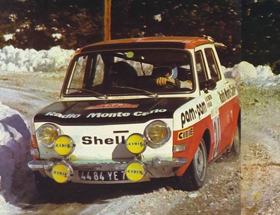 Bernard Fiorentino - Maurice Gelin
42º Rallye Automobile de Monte-Carlo 1973. Simca Rallye 2 (4484 YE 75). Clasificado 21º.

Del 19 al 26 de Enero, Monte-Carlo.
Superficie: asfalto - nieve.

El Rally tenia un total de 4800 km de los que 456.50 km divididos en 18 tramos eran especiales, (2 ellas fueron canceladas SS10 Col de la Porte de 18.25 Km y SS11 La Cabanette de 18.25Km).

Tomaron la salida 278 equipos, finalizaron 51.@
Palabras clave: ;Simca;Rallye2;Montecarlo;1973;nieve