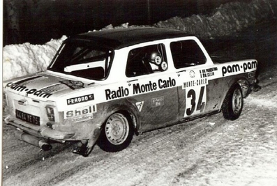 Bernard Fiorentino - Maurice Gelin
42º Rallye Automobile de Monte-Carlo 1973. Simca Rallye 2 (4484 YE 75). Clasificado 21º.

Del 19 al 26 de Enero, Monte-Carlo.
Superficie: asfalto - nieve.

El Rally tenia un total de 4800 km de los que 456.50 km divididos en 18 tramos eran especiales, (2 ellas fueron canceladas SS10 Col de la Porte de 18.25 Km y SS11 La Cabanette de 18.25Km).

Tomaron la salida 278 equipos, finalizaron 51.@
Palabras clave: ;Simca;Rallye2;Montecarlo;1973;nieve