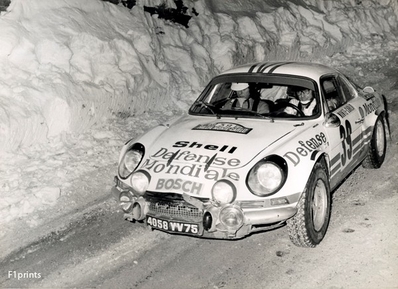 Claude Ballot-Léna - Jean-Claude Morenas
42º Rallye Automobile de Monte-Carlo 1973. Alpine-Renault A110 1800 (4058 YV 75). Clasificado 23º.

Del 19 al 26 de Enero, Monte-Carlo.
Superficie: asfalto - nieve.

El Rally tenia un total de 4800 km de los que 456.50 km divididos en 18 tramos eran especiales, (2 ellas fueron canceladas SS10 Col de la Porte de 18.25 Km y SS11 La Cabanette de 18.25Km).

Tomaron la salida 278 equipos, finalizaron 51.@
Palabras clave: ;Alpine;Renault;A110;Montecarlo;1973;nieve