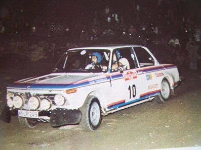 Bjorn Waldegard - Hans Thorszelius
15º Rally San Remo 1973. BMW 2002. Abandonó por el diferencial del coche quedando clasificado 51º.

Del 10 al 13 de Octubre, Sanremo, Liguria, Imperia, Italia.
Superficie: asfalto - tierra.

El Rally tenia un total de 1791.00 km, de los que 369.30 km divididos en 37 tramos eran especiales (2 de ellas fueron canceladas, SS11 y SS16 Del Serre 1 y 2 de 7.5 km).

Se inscribieron 120 equipos, tomaron la salida 107, finalizaron 36.@
Palabras clave: ;BMW;Sanremo;1973