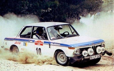 Bjorn Waldegard - Hans Thorszelius
15º Rally San Remo 1973. BMW 2002. Abandonó por el diferencial del coche quedando clasificado 51º.

Del 10 al 13 de Octubre, Sanremo, Liguria, Imperia, Italia.
Superficie: asfalto - tierra.

El Rally tenia un total de 1791.00 km, de los que 369.30 km divididos en 37 tramos eran especiales (2 de ellas fueron canceladas, SS11 y SS16 Del Serre 1 y 2 de 7.5 km).

Se inscribieron 120 equipos, tomaron la salida 107, finalizaron 36.@
Palabras clave: ;BMW;Sanremo;1973