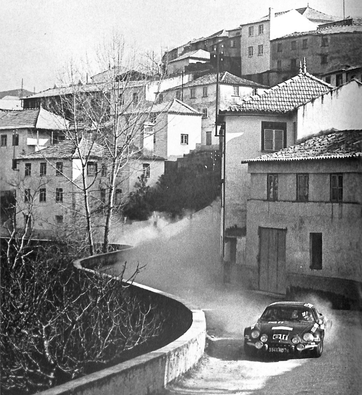 Bernard Darniche - Alain Mahé
7º TAP Rallye de Portugal 1973. Renault Alpine A110-1800 (3946 HD 76). Abandonó por el diferencial del coche.

Del 13 al 18 de Marzo, Estoril, Cascais, Lisboa, Portugal.
Superficie: asfalto - tierra.

El Rally tenia un total de 4600.00 km de los que 397.50 km divididos en 32 tramos eran especiales.

Se inscribieron 90 equipos, tomaron la salida 79, finalizaron 23.@
Palabras clave: ;Alpine;Austria;A110;Portugal;1973