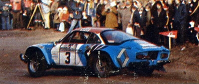 Jean-Luc Thérier - Michel Vial
22º Daily Mirror RAC Rally 1973. Renault Alpine A110 (9846 HL 76). Abandonó por el distribuidor del coche en SS7 Glasshampton de 2.41 Km.

Del 17 al 21 de Noviembre, London, York, Inglaterra.
Superficie: tierra - barro.

El Rally tenia un total de 3020 km de los que 540.02 km divididos en 80 tramos eran especiales.
10 de ellos fueron cancelados:
SS4 Bildworth de 2.41 km
SS5 Harlow de 2.41 km
SS8 Common de 3.22 km
SS9 Quarry de 2.41 km
SS10 Ludlow de 3.22 km
SS54 Rest and Be Thankful de 1.61 km
SS55 Strachur de 4.83 km
SS56 Loch Eck de 3.22 km
SS57 Loch Eckside de 9.66 km
SS58 Ardgartan de 4.83 km

Se inscribieron 241 equipos, tomaron la salida 198, finalizaron 91.
@
Palabras clave: ;Alpine;A110;1973;RAC_Rally;Daily_Mirror