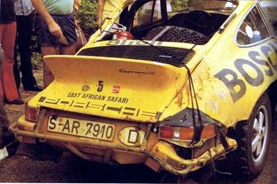 Sobieslaw Zasada - Marian Bien
21º East African Safari Rally 1973. Porsche 911 Carrera RS 2.7 (S-AR 7910). Abandonó por la caja de cambios.

Del 19 al 23 de Abril, Nairobi, Kenya.
Superficie: tierra

Se inscribieron 89 equipos, tomaron la salida 89, finalizaron 18.@
Palabras clave: Porsche;Safari;1973