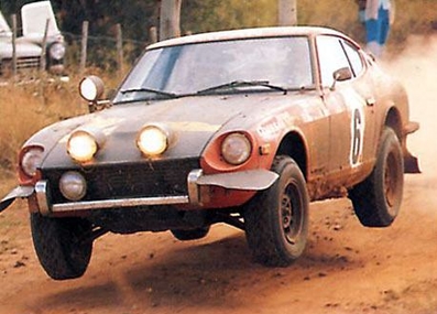Rauno August Aaltonen - Paul Easter
21º East African Safari Rally 1973. Datsun 240Z. Abandonó por accidente.

Del 19 al 23 Abril, Nairobi, Kenya, África.
Superficie: tierra.

Se inscribieron 89 equipos, tomaron la salida 89, finalizaron 18.@
Palabras clave: ;Paul Easter;Safari;Datsun;1973