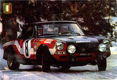 Alcide Paganelli - Domenico (Ninni) Russo
42º Rallye Automobile de Monte-Carlo 1973. Fiat Abarth 124 Rallye (TO H04941). Abandonó por el embrague en SS8 St Barthelemy de 40.00 km.

Del 19 al 26 de Enero, Monte-Carlo.
Superficie: asfalto - nieve - hielo.

El Rally tenia un total de 4800 km de los que 456.50 km divididos en 18 tramos eran especiales, (2 ellas fueron canceladas SS10 Col de la Porte de 18.25 Km y SS11 La Cabanette de 18.25Km).

Tomaron la salida 278 equipos, finalizaron 51.@
Palabras clave: ;Fiat;Abarth;Rallye;Montecarlo;1973;nieve