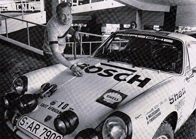 Björn Waldegard - Hans Thorszelius
21º East African Safari Rally 1973. Porsche 911 Carrera RS 2.7 (S-AR 7909). Abandonó por motor.

Del 19 al 23 Abril, Nairobi, Kenya, África.
Superficie: tierra.

Se inscribieron 89 equipos, tomaron la salida 89, finalizaron 18.@
Palabras clave: ;Hans_Thorszelius;Porsche;Safari;1973;Personajes