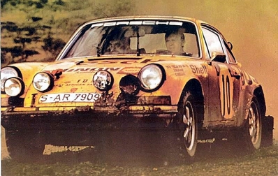 Björn Waldegard - Hans Thorszelius
21º East African Safari Rally 1973. Porsche 911 Carrera RS 2.7 (S-AR 7909). Abandonó por motor.

Del 19 al 23 Abril, Nairobi, Kenya, África.
Superficie: tierra.

Se inscribieron 89 equipos, tomaron la salida 89, finalizaron 18.@
Palabras clave: ;Hans_Thorszelius;Porsche;Safari;1973