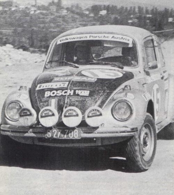 Richard Anthony (Tony) Fall - Mike Wood
21º Acropolis Rally 1973. Volkswagen Escarabajo 1303 S (S 27.708). Abandonó por motor.

Del 23 al 27 de Mayo, Atenas, Grecia.
Superficie: tierra.

El Rally tenia un total de 3336.15 Km de los que 556.35 Km divididos en 47 tramos eran especiales (2 de ellos fueron cancelados SS20 Pilion de 19.30 Km y SS33 Klitoria de 9.90 Km).

Tomaron la salida 83 equipos, finalizaron 11.@
Palabras clave: Tony_Fall;Volkswagen;Grecia;Acropolis;1973