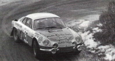 Christine Dacremont - Marie-Odile Desvignes
42º Rallye Automobile de Monte-Carlo 1973. Alpine-Renault A110 1800 (6324 TH 38). Abandonó por motor en SS5 Le Moulinon de 38.00 km.

Del 19 al 26 de Enero, Monte-Carlo.
Superficie: asfalto - nieve - hielo.

El Rally tenia un total de 4800 km de los que 456.50 km divididos en 18 tramos eran especiales, (2 ellas fueron canceladas SS10 Col de la Porte de 18.25 Km y SS11 La Cabanette de 18.25Km).

Tomaron la salida 278 equipos, finalizaron 51.@
Palabras clave: Alpine;Renault;Montecarlo;1973;Mujeres;Womens