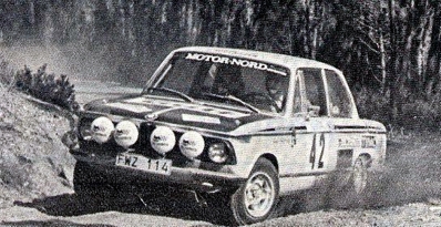 Leif Asterhag - Anders Gullberg
7º TAP Rallye de Portugal 1973. BMW 2002 Tii (FWZ 114). Abandonó por la suspensión del coche.

Del 13 al 18 de Marzo, Estoril, Cascais, Lisboa, Portugal.
Superficie: asfalto - tierra.

El Rally tenia un total de 4600.00 km de los que 397.50 km divididos en 32 tramos eran especiales.

Se inscribieron 90 equipos, tomaron la salida 79, finalizaron 23.@

Palabras clave: BMW;Portugal;1973