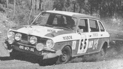 Joaquim Moutinho da Silva Santos - Edgar Fortes
7º TAP Rallye de Portugal 1973. Austin Maxi 1750 (OS-67-74). Abandonó por motor.

Del 13 al 18 de Marzo, Estoril, Cascais, Lisboa, Portugal.
Superficie: asfalto - tierra.

El Rally tenia un total de 4600.00 km de los que 397.50 km divididos en 32 tramos eran especiales.

Se inscribieron 90 equipos, tomaron la salida 79, finalizaron 23.@
Palabras clave: Austin_Maxi;Portugal;1973