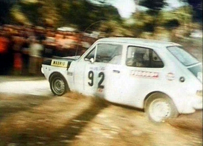 Santiago Selas - Carlos Bel
7º TAP Rallye de Portugal 1973. Seat 127 (M-6969-I). Abandonó en SS8 (desconocemos el motivo) Candosa 1 de 6.00 Km.

Del 13 al 18 de Marzo, Estoril, Cascais, Lisboa, Portugal.
Superficie: asfalto - tierra.

El Rally tenia un total de 4600.00 km de los que 397.50 km divididos en 32 tramos eran especiales.

Se inscribieron 90 equipos, tomaron la salida 79, finalizaron 23.@
Palabras clave: Seat;Portugal;1973