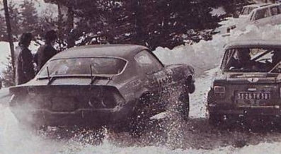 Jean-Pierre Rouget - Ginette de Rolland
42º Rallye Automobile de Monte-Carlo 1973. Chevrolet Camaro Z28 (7430 QB 27). Abandonó por recorrido bloqueado en SS4 Burzet de 50.00 km.

Del 19 al 26 de Enero, Monte-Carlo.
Superficie: asfalto - nieve - hielo.

El Rally tenia un total de 4800 km de los que 456.50 km divididos en 18 tramos eran especiales, (2 ellas fueron canceladas SS10 Col de la Porte de 18.25 Km y SS11 La Cabanette de 18.25Km).

Tomaron la salida 278 equipos, finalizaron 51.@
Palabras clave: Chevrolet;Camaro;Montecarlo;1973