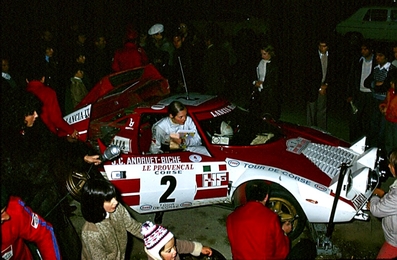 Jean-Claude Andruet - Michèle Espinosi-Petit (Biche)
18º Tour de Corse - Rallye de France 1974. Lancia Stratos HF (TO L80931). Clasificado 1º.

Del 30 de Noviembre al 1 de Diciembre, Bastia, Córcega, Francia.
Superficie: asfalto.

El Rally tenia un total de 1292 km, de los que 374.90 km divididos en 14 tramos eran especiales.

Tomaron la salida 102 equipos, finalizaron 24.@
Palabras clave: ;Michèle_Espinosi-Petit;Lancia;Stratos;Corcega;1974;Corse