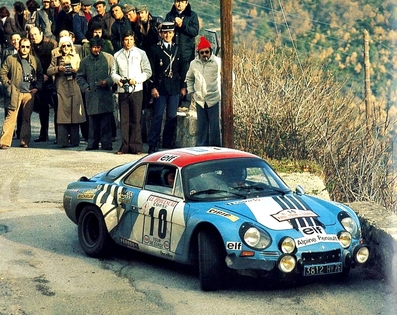 Jean-Pierre Nicolas - Vincent Laverne
18º Tour de Corse 1974. Alpine-Renault A110 1800 (3812 HV 76). Clasificado 2º.

Del 30 de Noviembre al 1 de Diciembre, Bastia, Córcega, Francia.
Superficie: asfalto.

El Rally tenia un total de 1292 km, de los que 374.90 km divididos en 14 tramos eran especiales.

Tomaron la salida 102 equipos, finalizaron 24.@
Palabras clave: ;Renault;Alpine;Corcega;1974;Corse