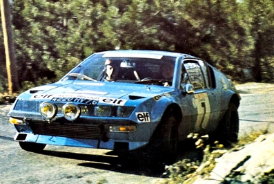 Jean-Luc Thérier - Michel Vial
18º Tour de Corse 1974. Alpine-Renault A310 1800 (4220 HV 76). Clasificado 3º.

Del 30 de Noviembre al 1 de Diciembre, Bastia, Córcega, Francia.
Superficie: asfalto.

El Rally tenia un total de 1292 km, de los que 374.90 km divididos en 14 tramos eran especiales.

Tomaron la salida 102 equipos, finalizaron 24.@
Palabras clave: ;Renault;Alpine;Corcega;1974;Corse