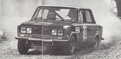 Juan C. Pradera - Ricardo Comyn
8º Rallye Firestone 1974. Seat 1430 Especial 1600 (Gr.2 Seat Competiciòn). Clasificado 3º.
29-31 de Marzo. Coef. 7,4. Puntuable para el campeonato de Europa de conductores. Organizador: Real Peña Motorista de Vizcaya.
El Rally tenia un total de 1.542 Km de los que 457 Km divididos en 29 tramos eran especiales.
Se inscribieron 100 equipos, tomaron la salida 81, finalizaron 21.@
Palabras clave: Seat:Especial;Firestone;Vizcaya;1974