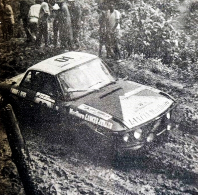 Sandro Munari - Lofty Drews
22º East African Safari 1974. Lancia Fulvia 1.6 Coupé HF (TO K87878). Clasificado 3º.

De 11 al 15 de Abril, Nairobi, Kenya, Africa.
Superficie: tierra.

El Rally tenia un total de 5557.00 km, desconocemos cuantos controles horarios habían.

Tomaron la salida 99 equipos, finalizaron 16.@
Palabras clave: Sandro_Munari;Lancia;Fulvia;Safari;1974