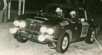 Francis Vincent - Jacques Delaval
17º Critérium des Cévennes 1974. Alfa Romeo 2000 GTV (656 AAF 75). Clasificado 3º.

Del 14 al 15 de Diciembre, Le Vigan, Gard, Francia.
Superficie: asfalto.

El Rally constaba de 4 etapas con 273.20 Km cronometrados divididos en 20 tramos especiales.

No sabemos cuantos equipos tomaron la salida (un mínimo de 37), tampoco sabemos cuantos finalizaron.@
Palabras clave: Francis_Vincent;Jacques Delaval;Criterium_Cevennes;1974